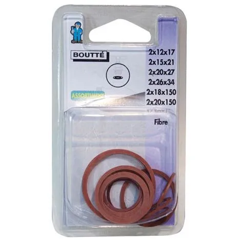 BOUTTé BOUTTE - Joint Fibre Pour Tête De Robinet - Assortiment - Lot De 12 1 BOUTTé BOUTTE - Joint Fibre Pour Tête De Robinet - Assortiment - Lot De 12