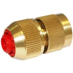 BOUTTé Raccord Automatique 3 Billes Aquastop En Laiton 19mm (Diamètre) - Or