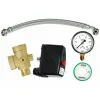 BOUTTé Kit Complet De Raccordement De Réservoir BOUTTE: Raccord 5 Voies + Pressostat + Manomètre + Flexible + Ruban