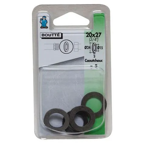 BOUTTé BOUTTE - Joint Caoutchouc - 20x27 - D: 24 Et 15 Mm 1 BOUTTé BOUTTE - Joint Caoutchouc - 20x27 - D: 24 Et 15 Mm
