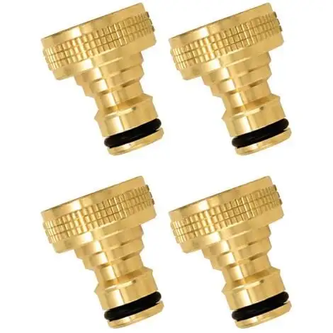 BOUTTé Nez De Robinet Femelle En Laiton (Lot De 4) - Or 1 BOUTTé Nez De Robinet Femelle En Laiton (Lot De 4) - Or