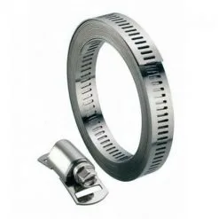 BOUTTé Collier Bande Ajourée Sans Fin Acier - Longueur: 3 M - Largeur Mm: 8 - Nb Têtes: 8